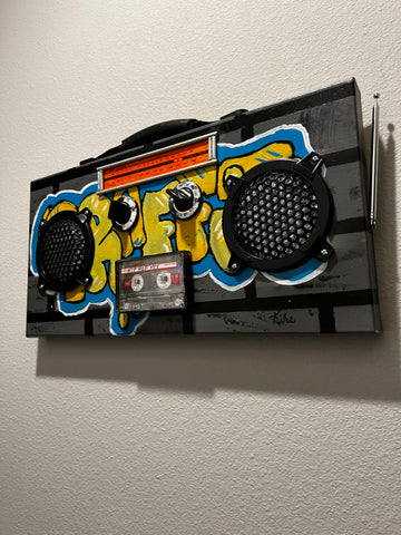 Graffiti boom box